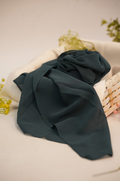 Georgette Hijab Dark Green