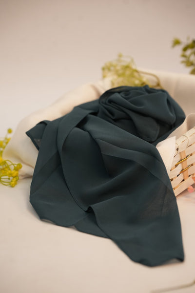 Georgette Hijab Dark Green