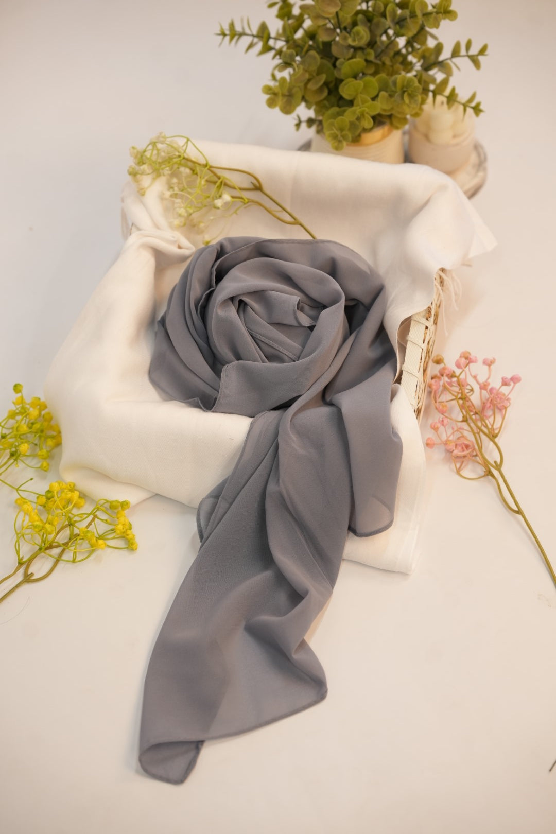 Georgette Hijab Dark Tupe Color