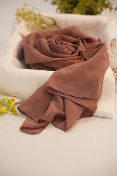 Georgette Hijab Brown