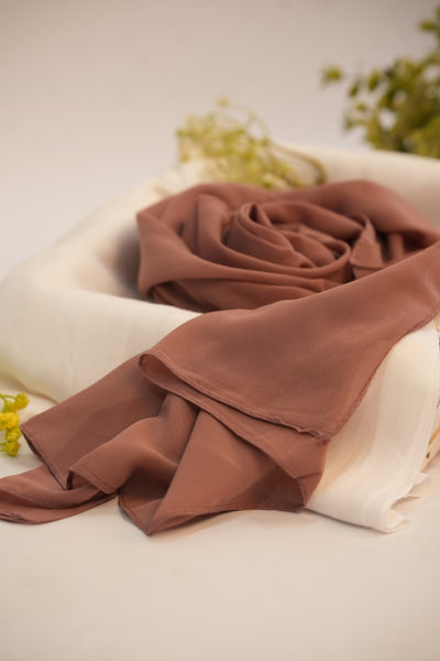 Georgette Hijab Brown