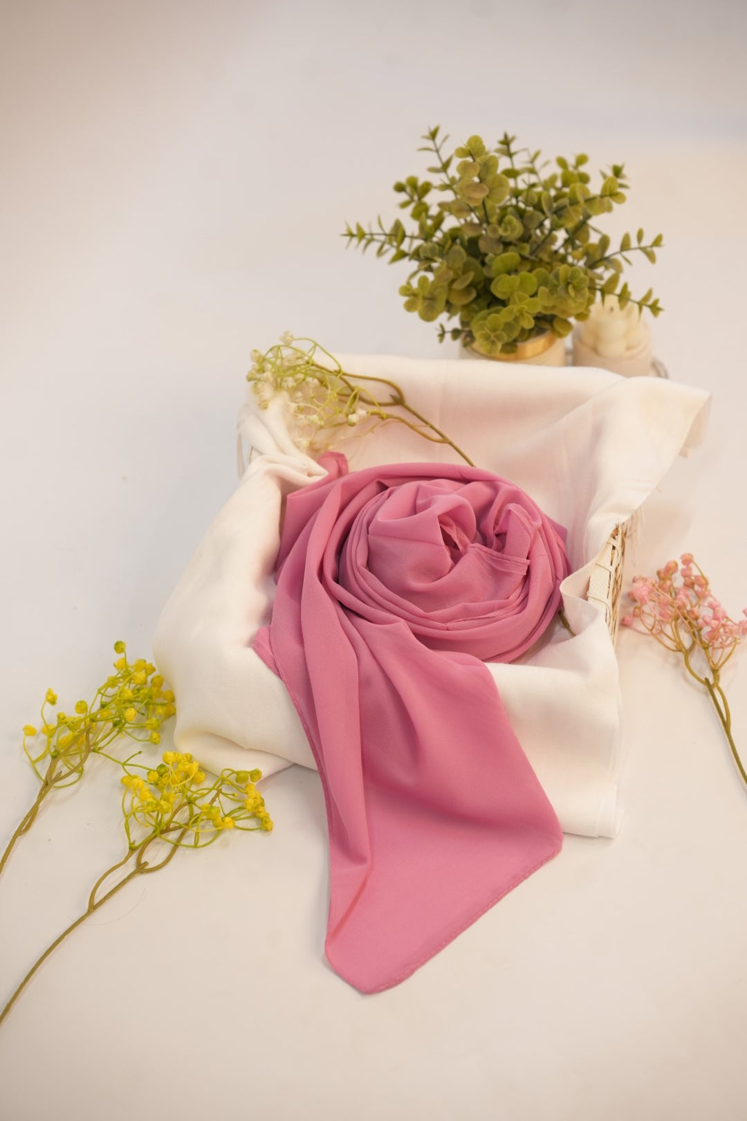 Georgette Hijab - Watermelon Pink