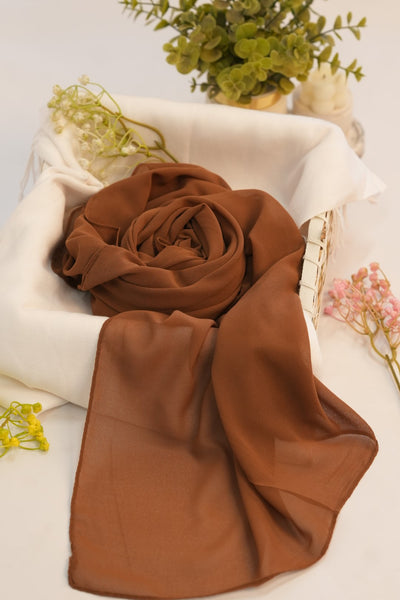 Georgette Hijab - Caramel