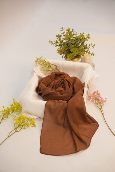 Georgette Hijab - Caramel
