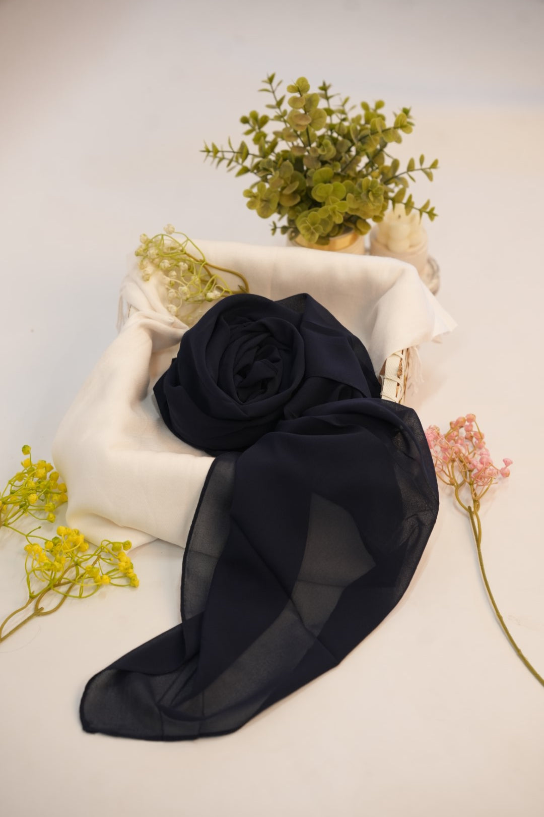 Georgette Hijab Black