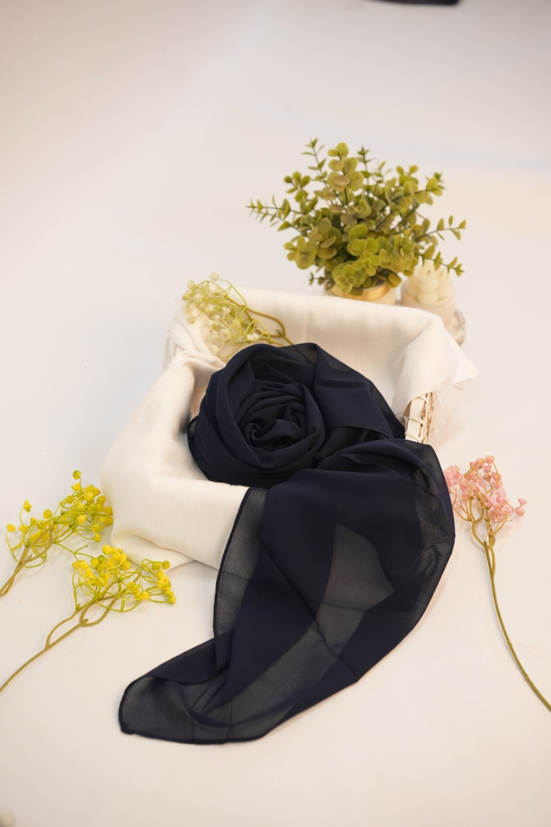 Georgette Hijab Black