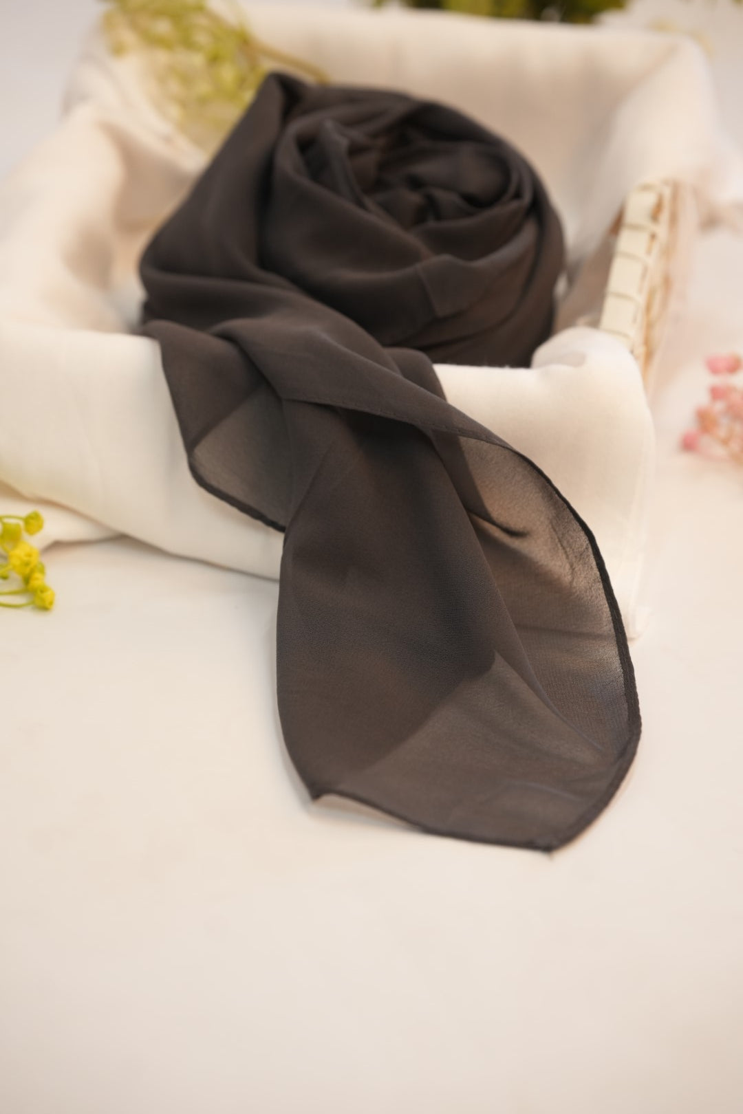 Georgette Hijab Black