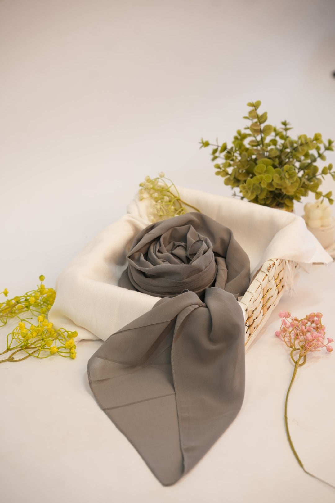 Georgette Hijab - Light Dirt Brown