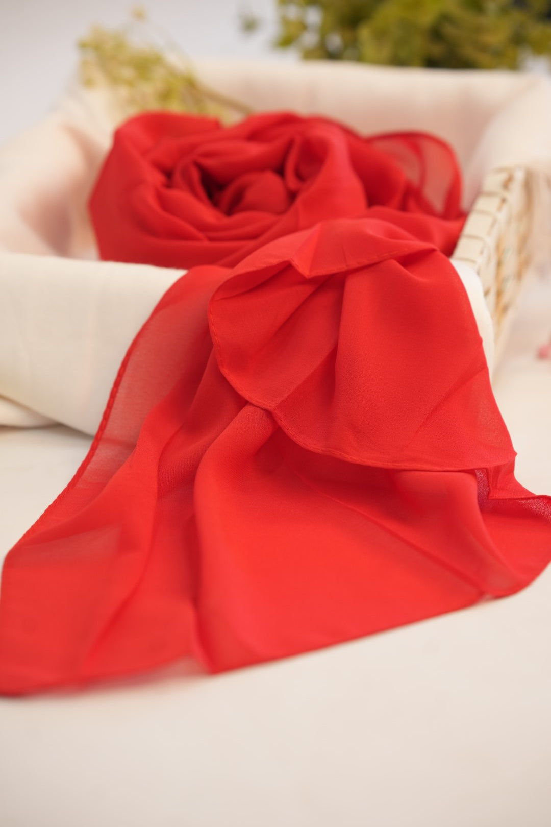 Georgette Hijab Red