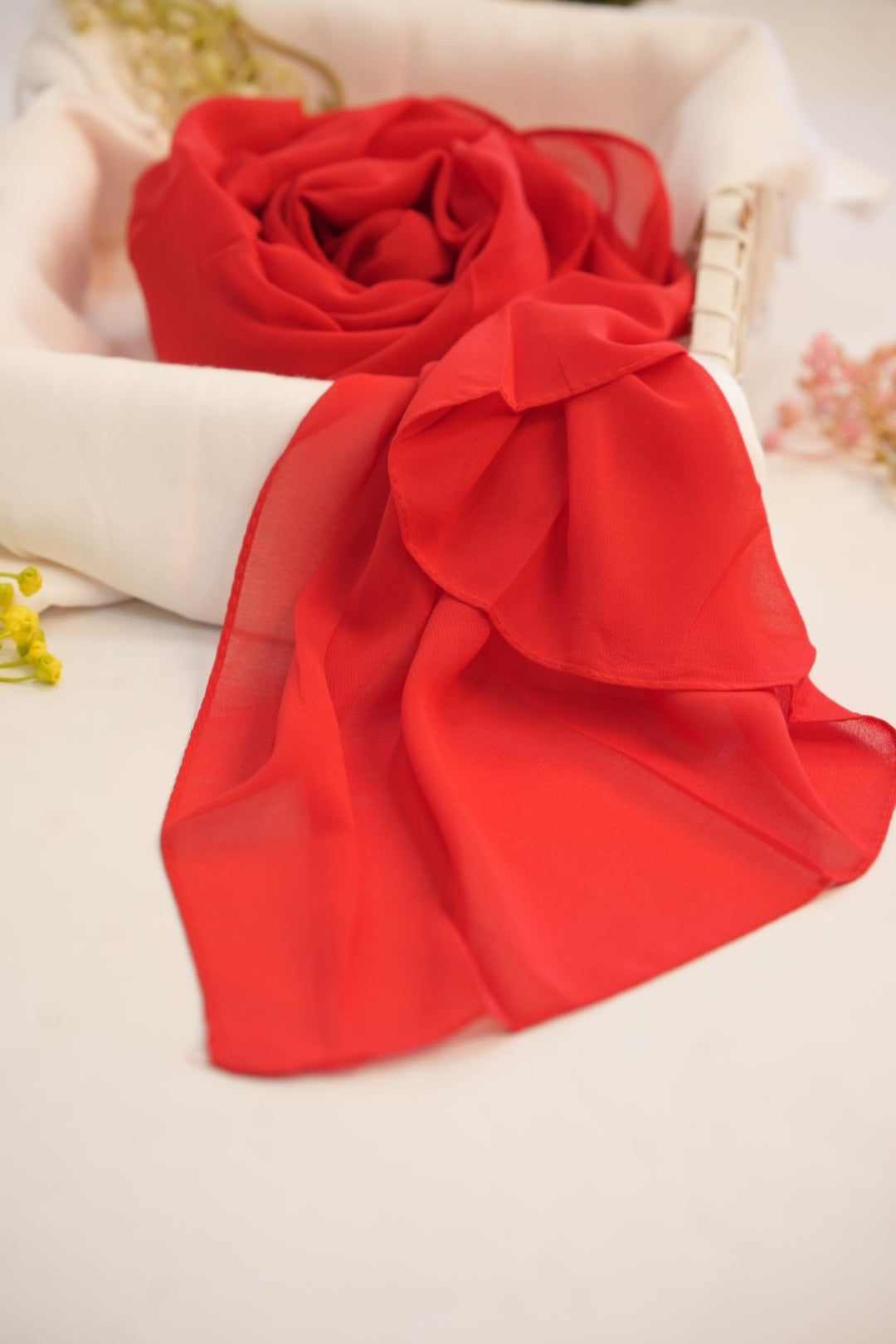 Georgette Hijab Red