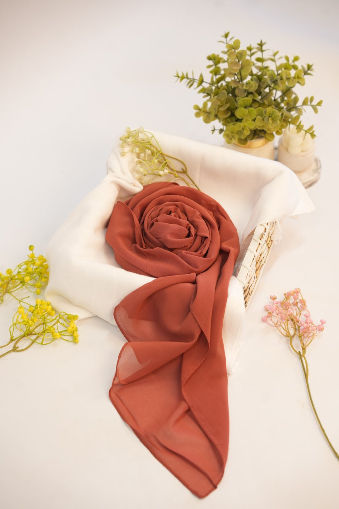 Georgette Hijab Rust