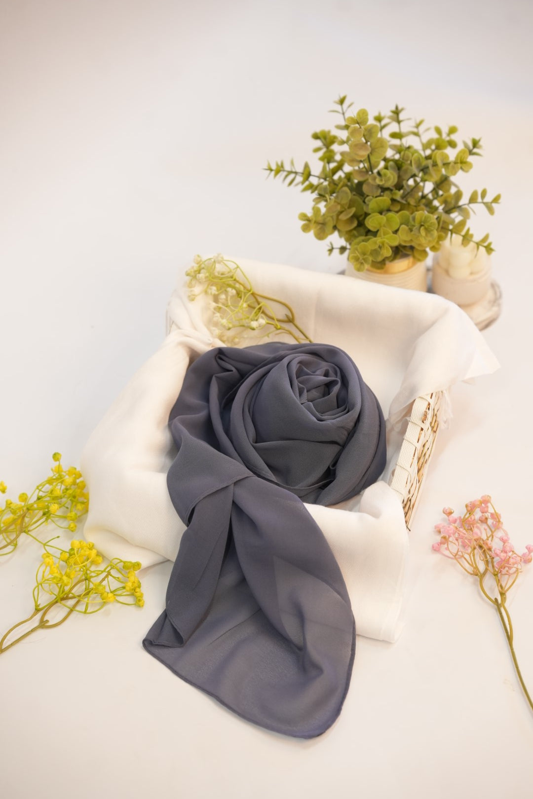 Georgette Hijab Graphite