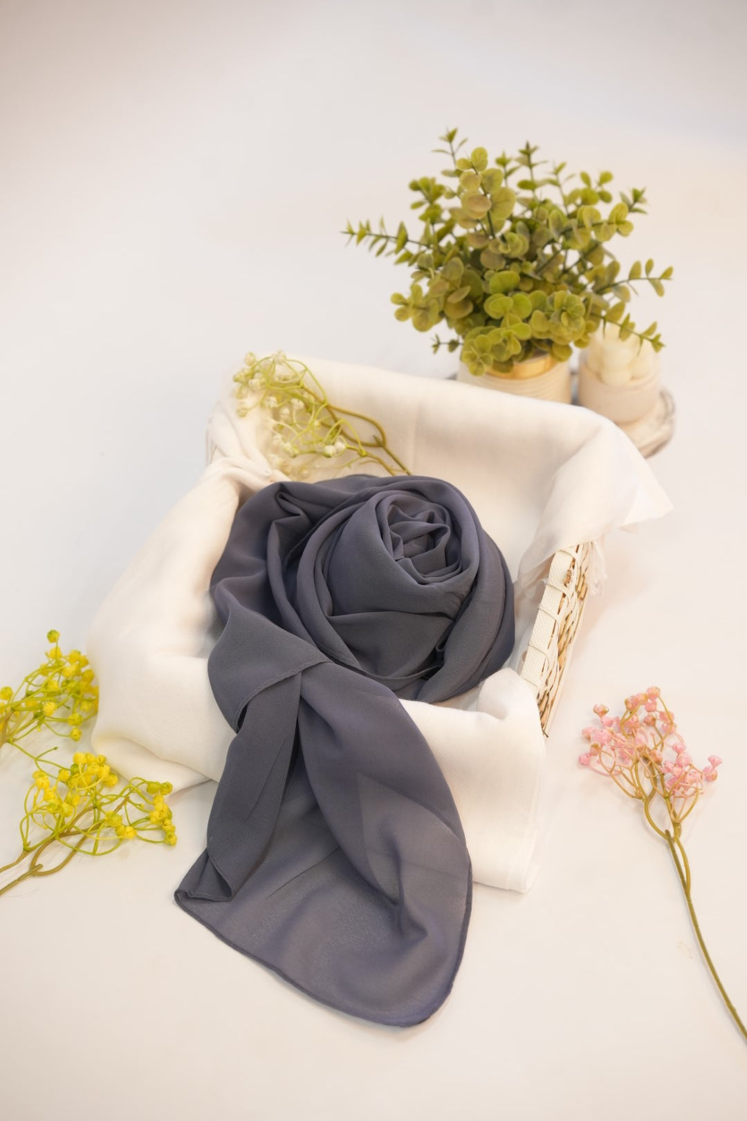 Georgette Hijab Graphite