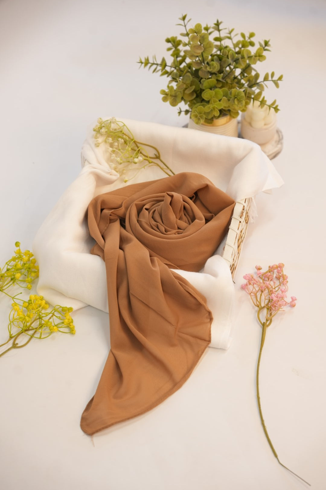 Georgette Hijab  Golden Cocoa
