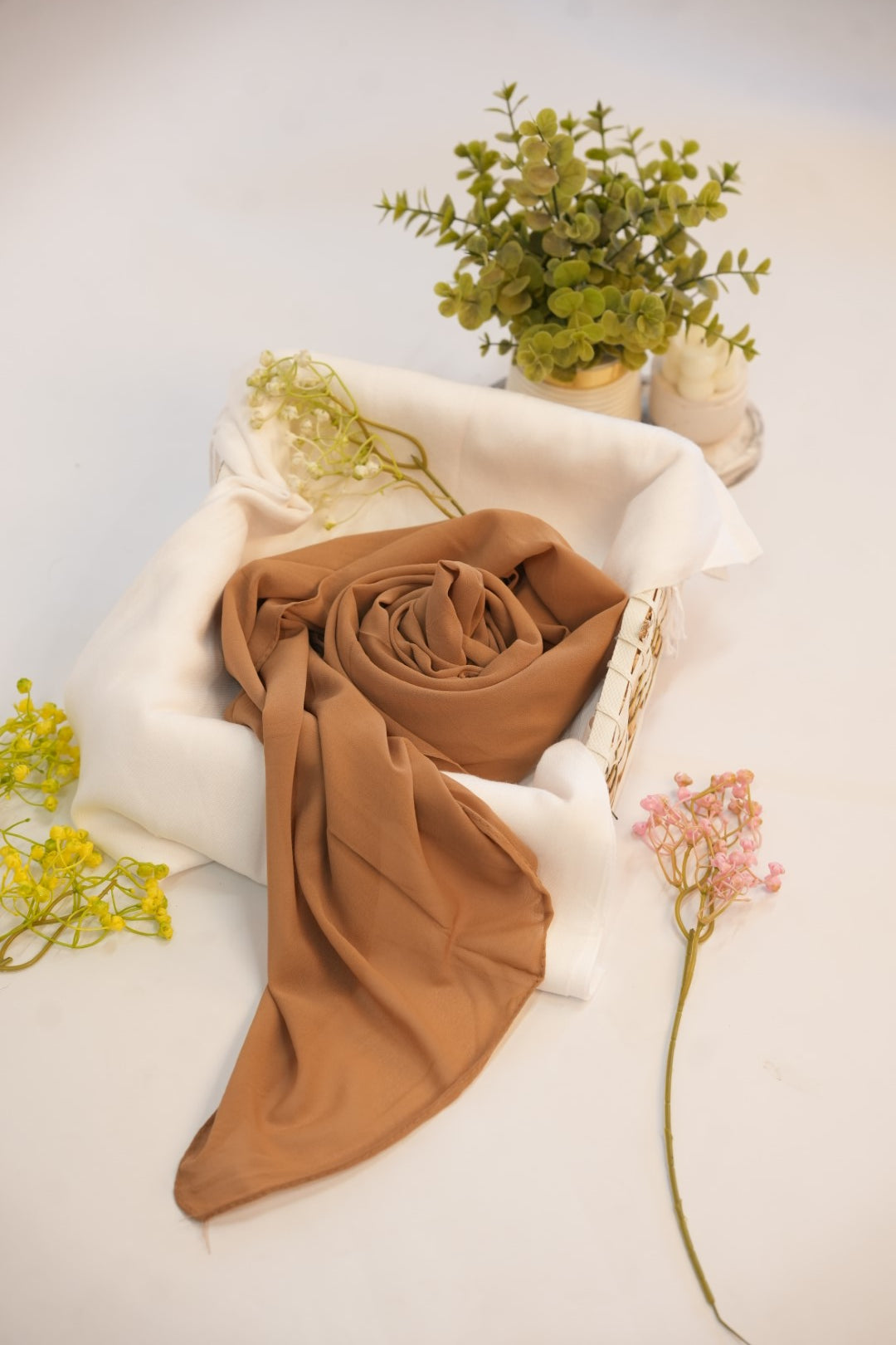 Georgette Hijab  Golden Cocoa