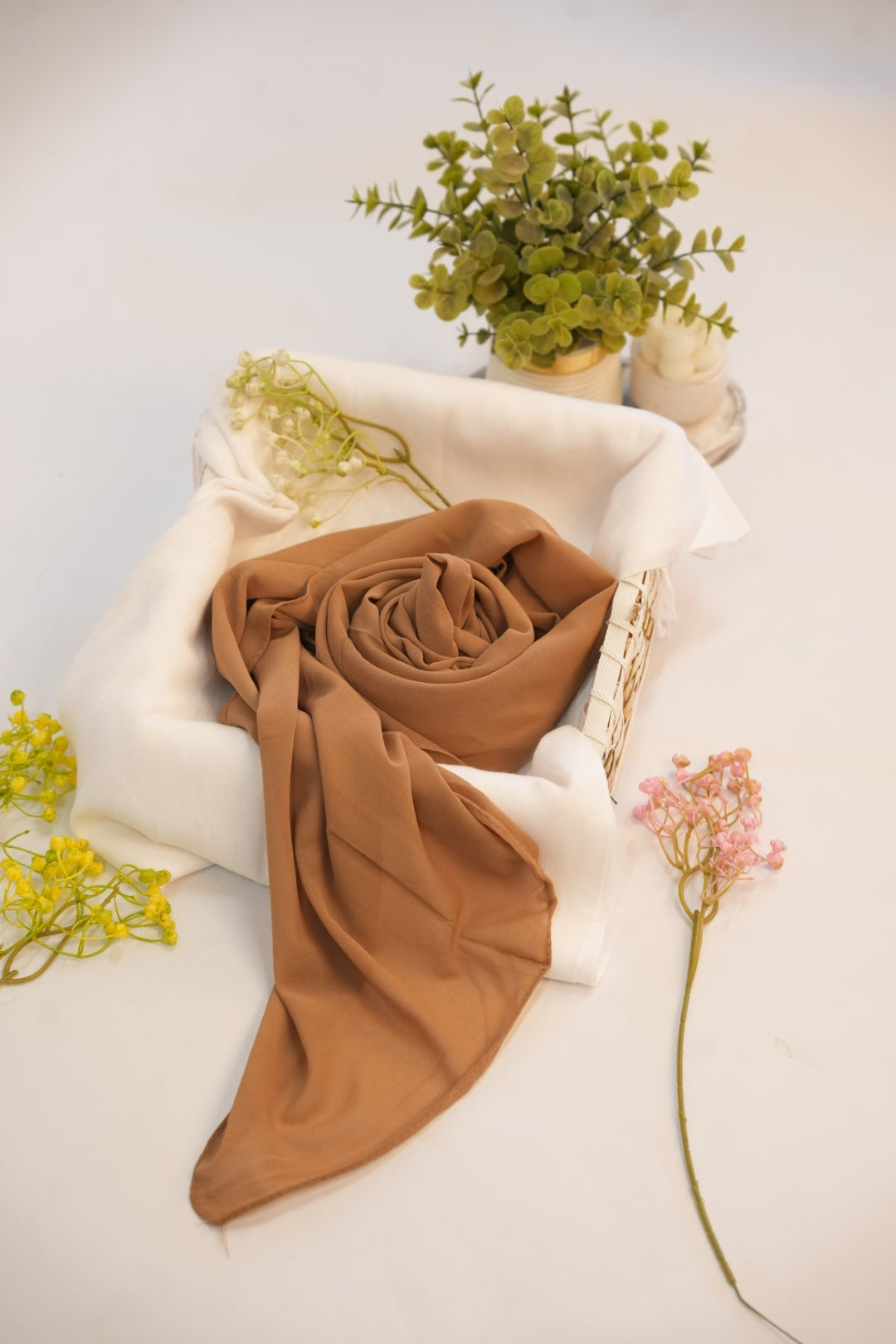 Georgette Hijab  Golden Cocoa
