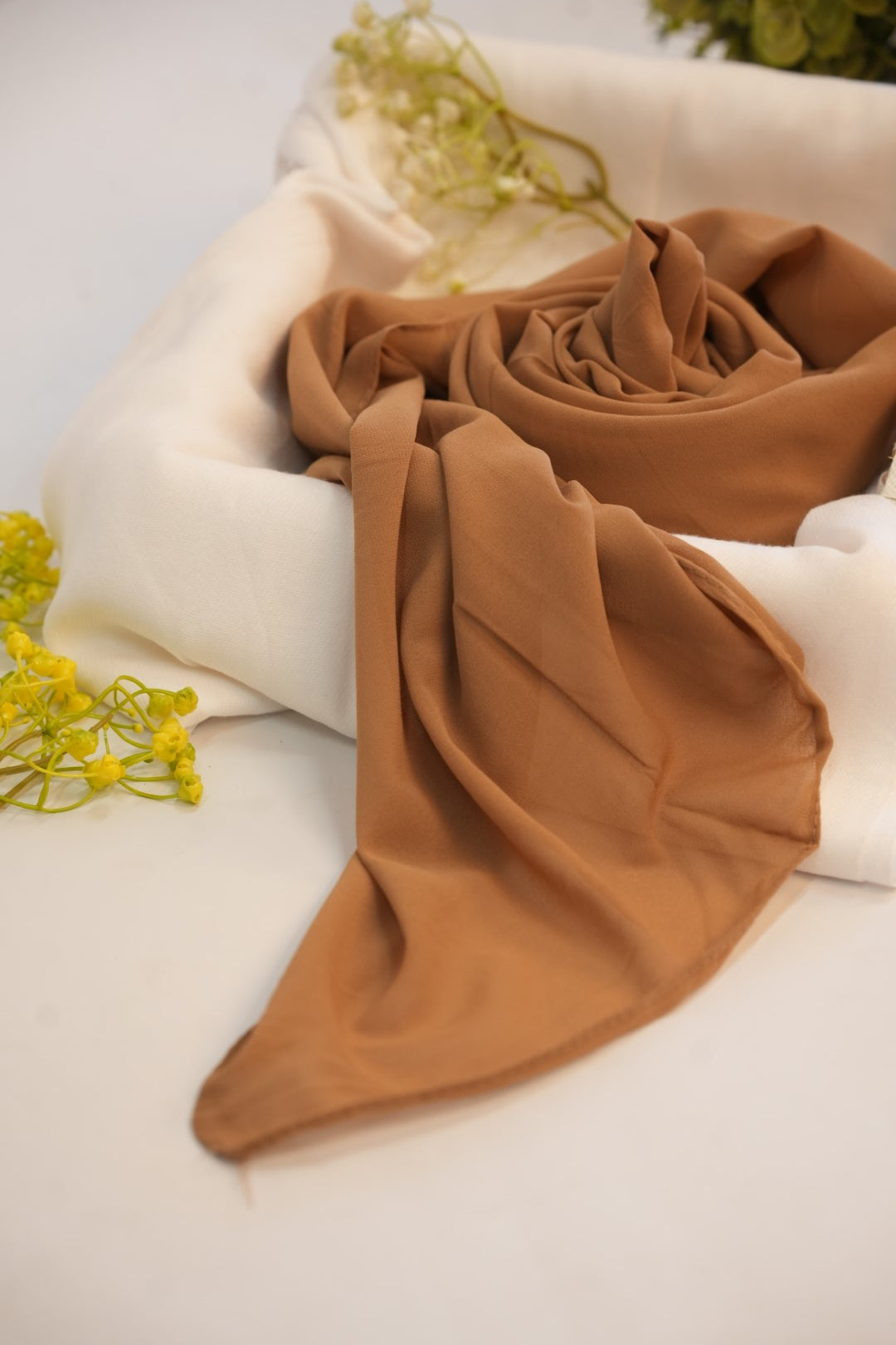 Georgette Hijab  Golden Cocoa