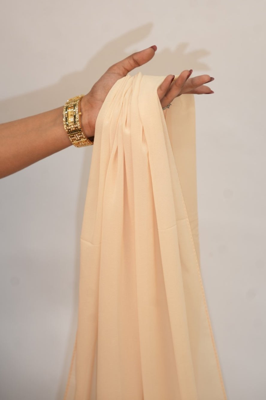 Georgette Hijab Cream
