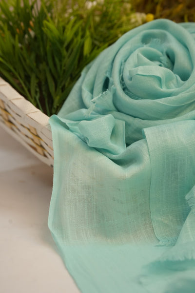 Turkish Slub Lawn - Sea Green
