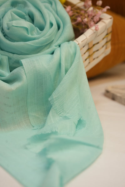 Turkish Slub Lawn - Sea Green