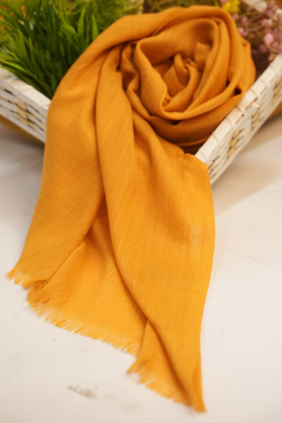 Turkish Slub Lawn - Carrot Orange