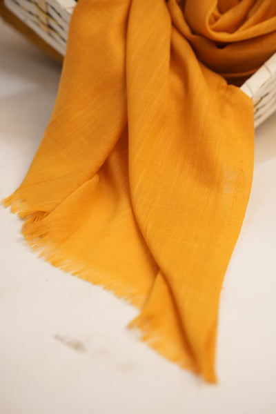 Turkish Slub Lawn - Carrot Orange
