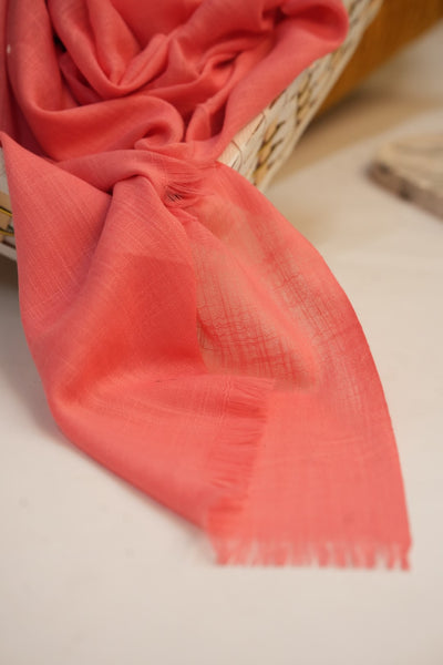 Turkish Slub Lawn - Redish Piink