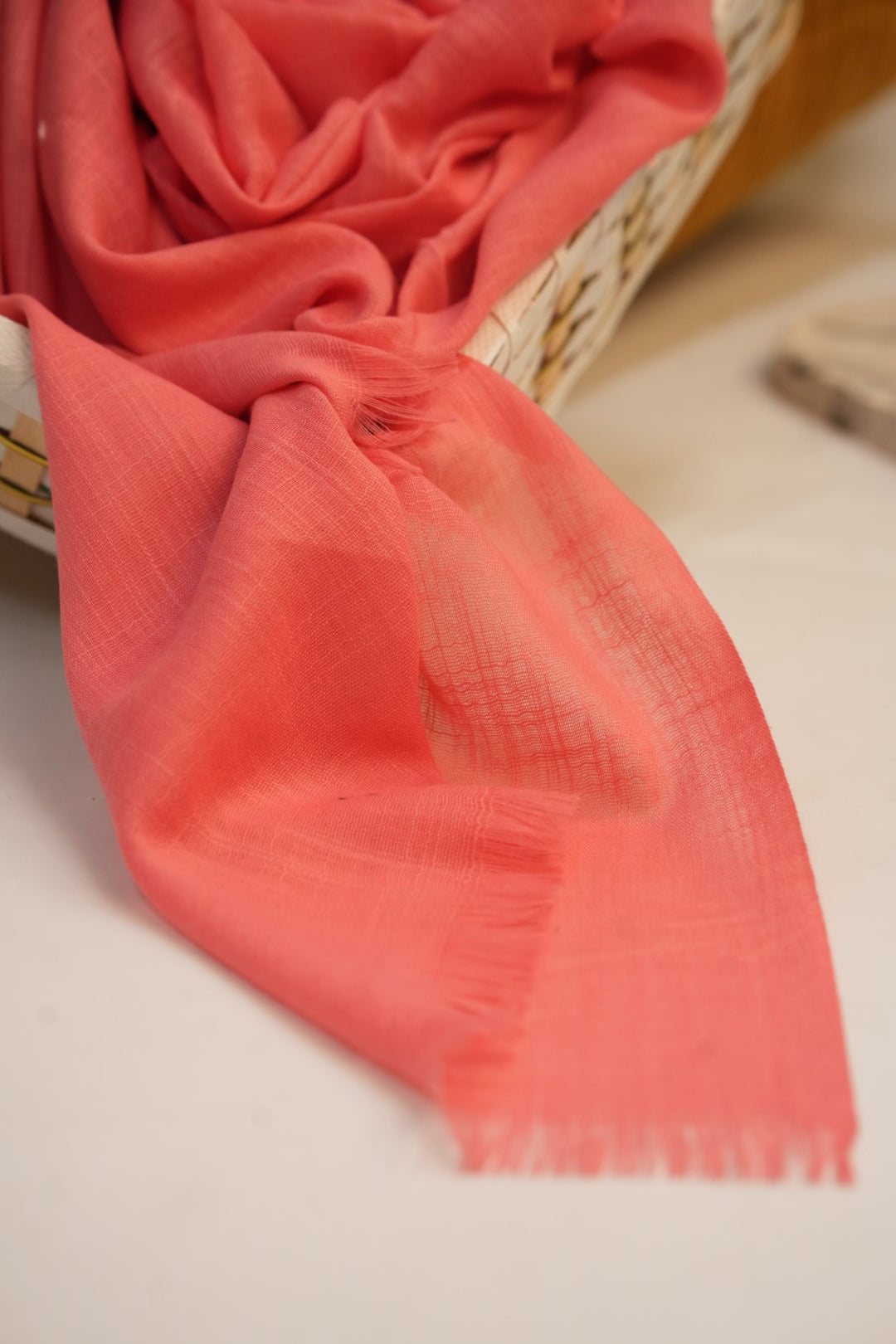 Turkish Slub Lawn - Redish Piink