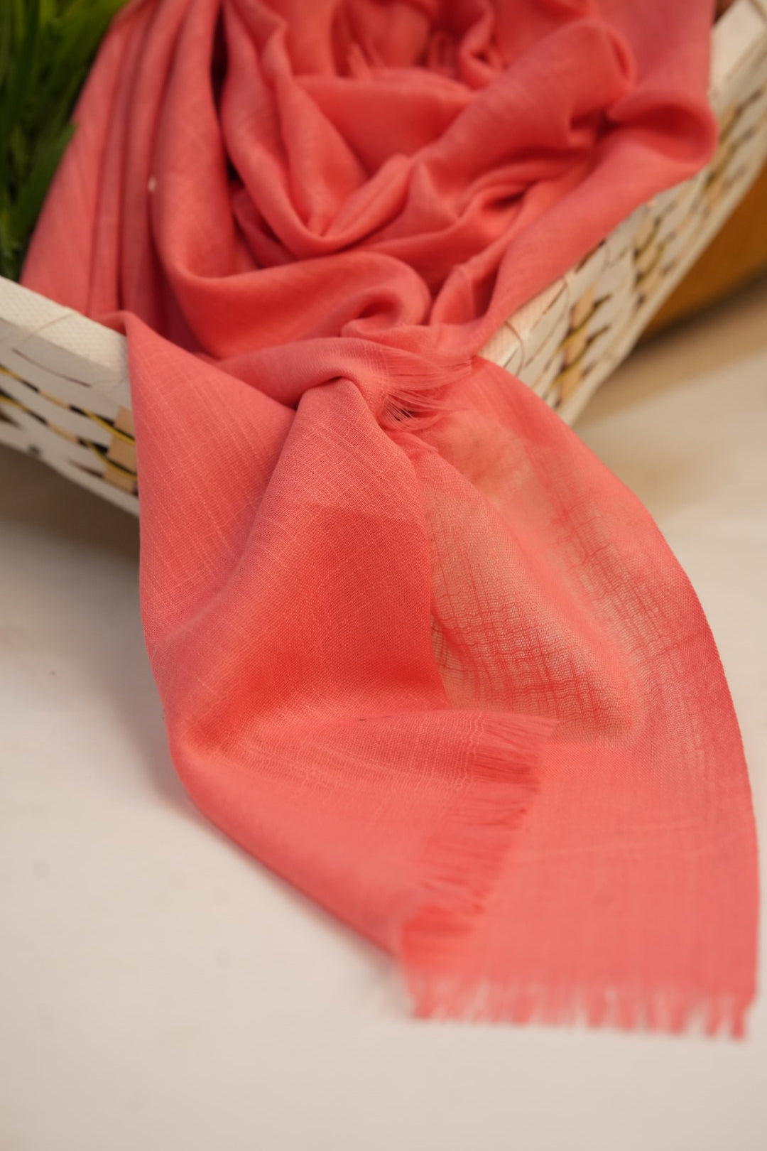 Turkish Slub Lawn - Redish Piink