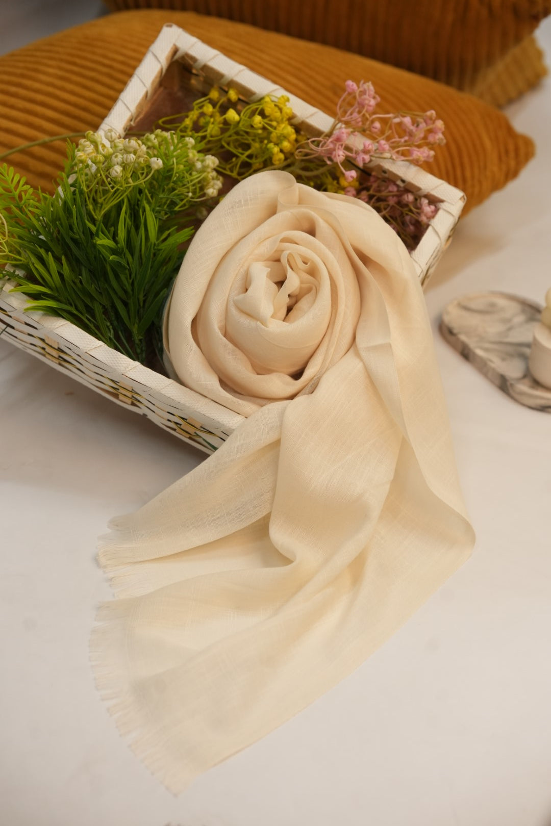 Turkish Slub Lawn - Cream