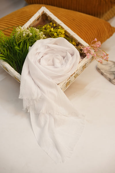 Turkish Slub Lawn - White