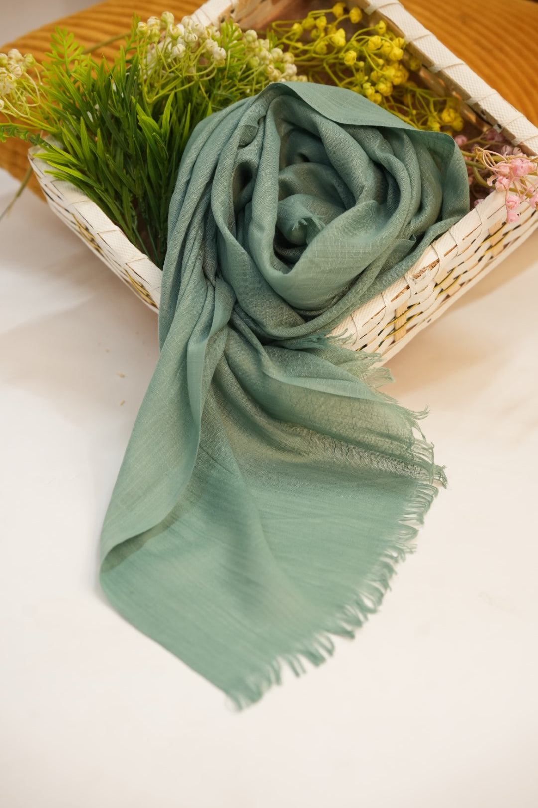 Turkish Slub Lawn - Apple green