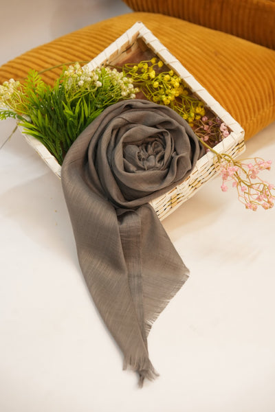 Turkish Slub Lawn - Mud brown