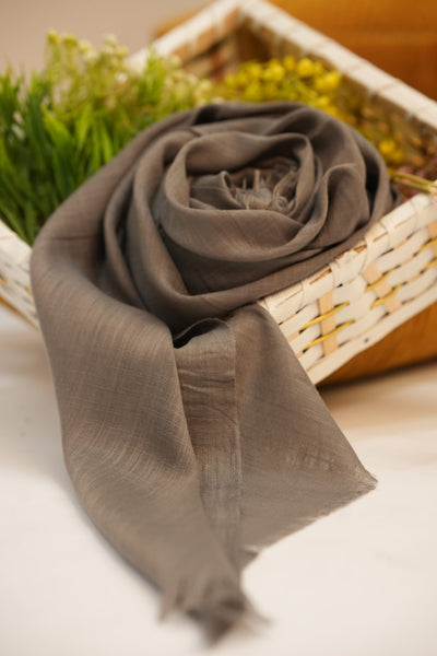 Turkish Slub Lawn - Mud brown