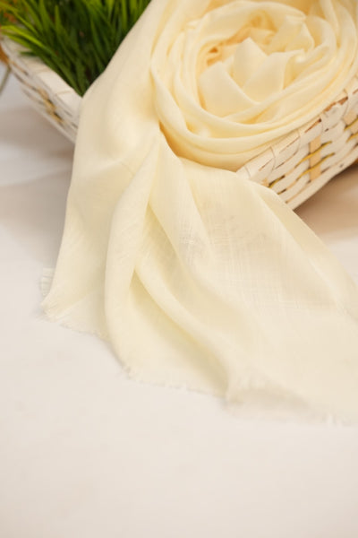 Turkish Slub Lawn - Pearl White