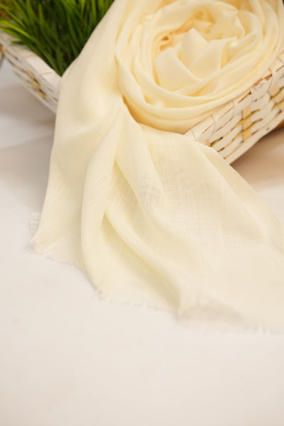 Turkish Slub Lawn - Pearl White
