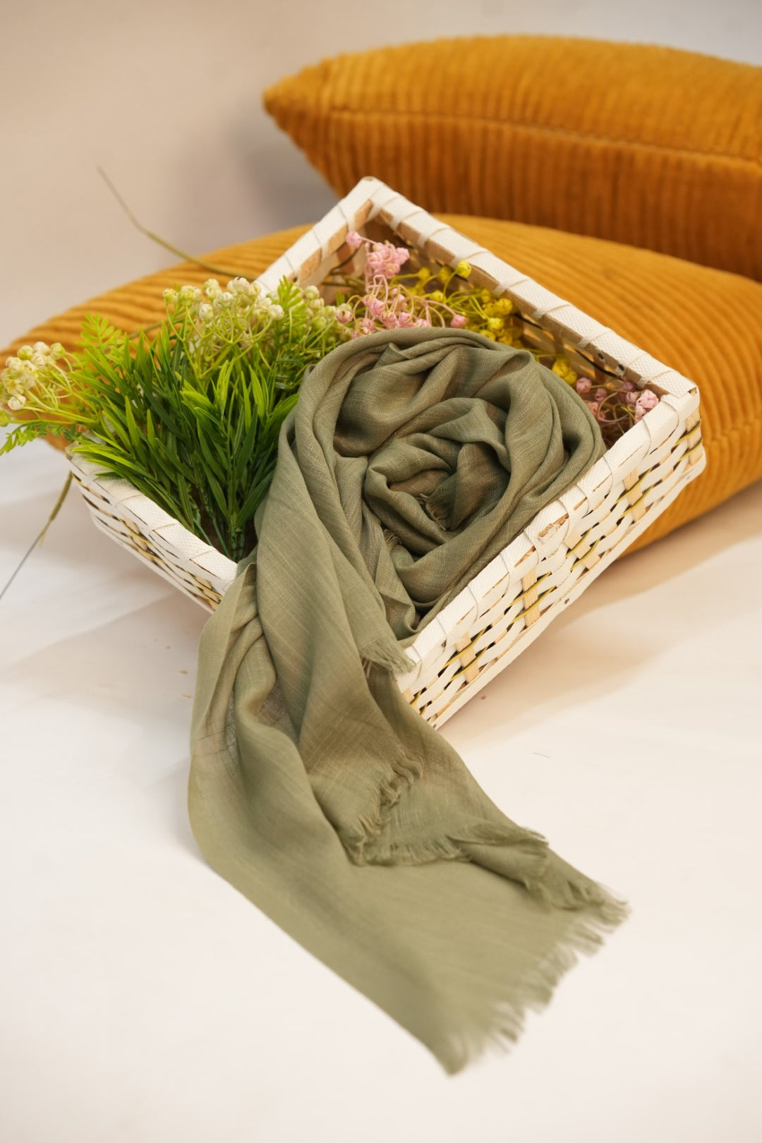 Turkish Slub Lawn - Muse Green