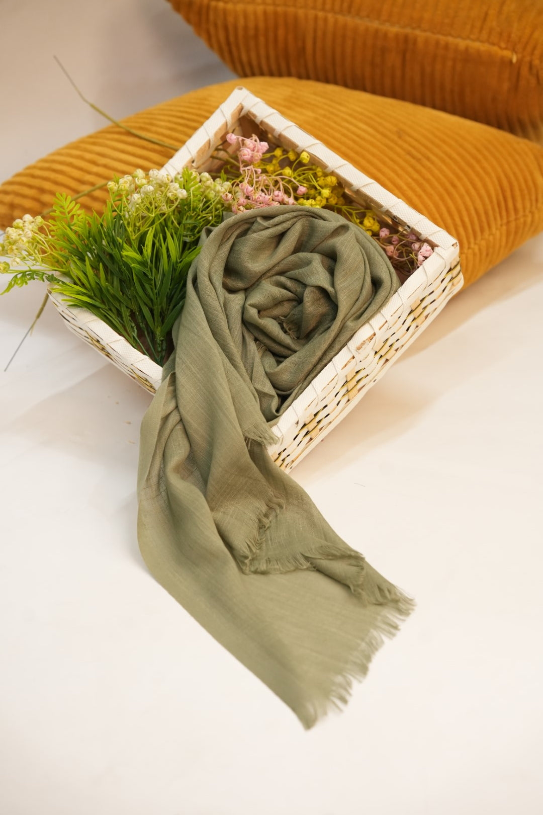 Turkish Slub Lawn - Muse Green