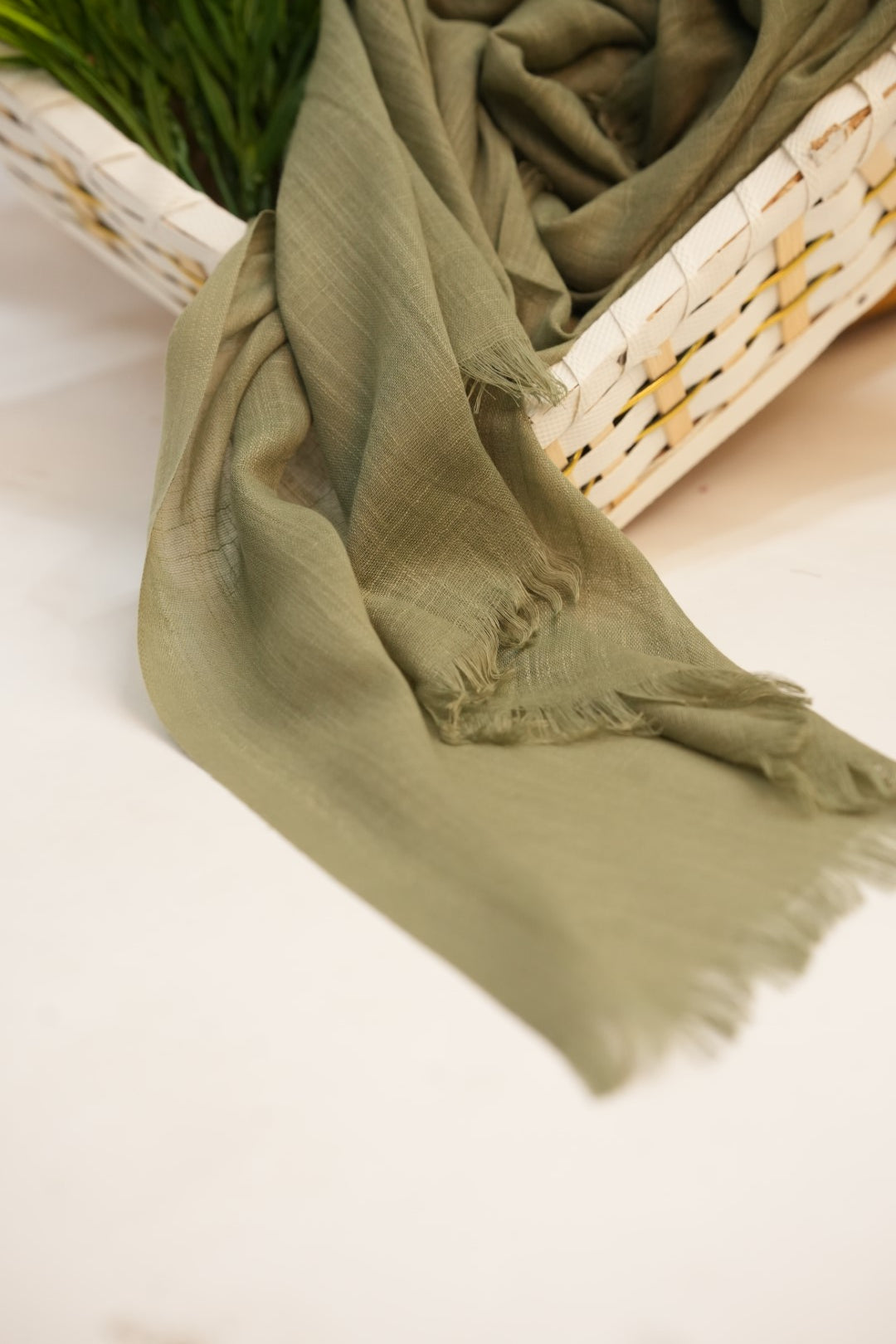 Turkish Slub Lawn - Muse Green