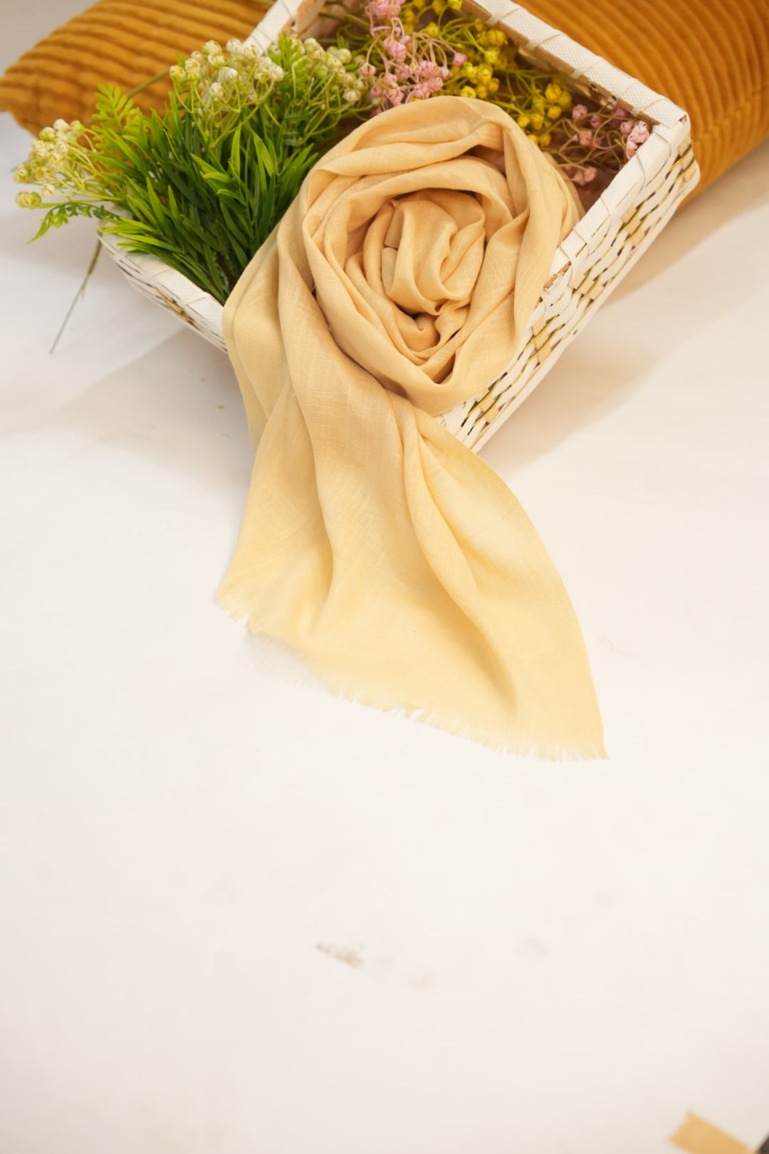 Turkish Slub Lawn - Pale Cream