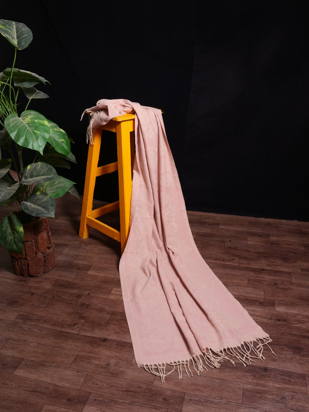 Blossom - Wool Stole - Light Pink