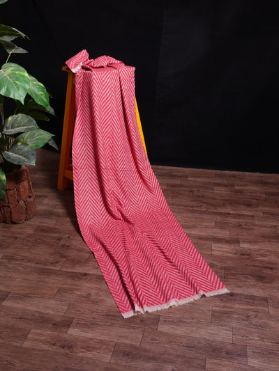 Chevron Woolen Stoles - Red