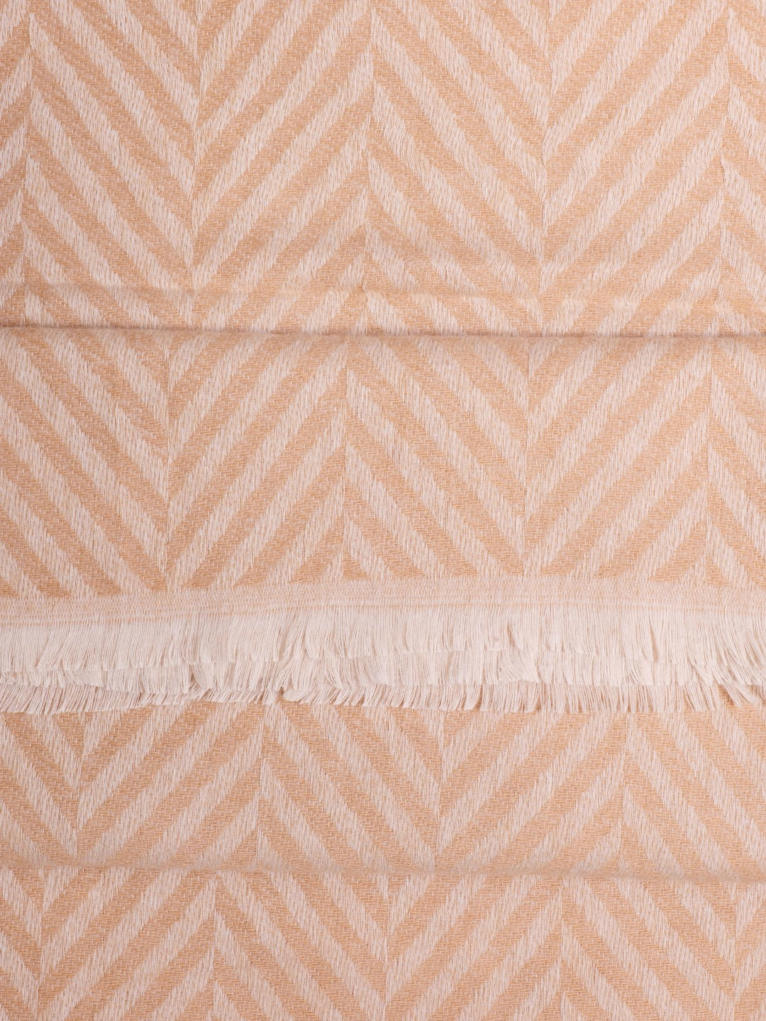 Chevron Woolen Stoles - Camel