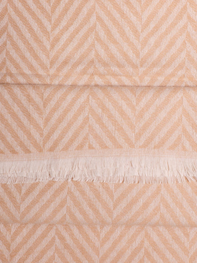Chevron Woolen Stoles - Camel