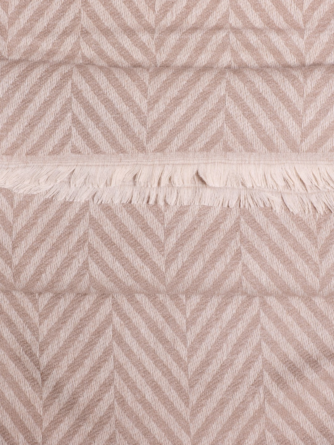 Chevron Woolen Stoles - Brown