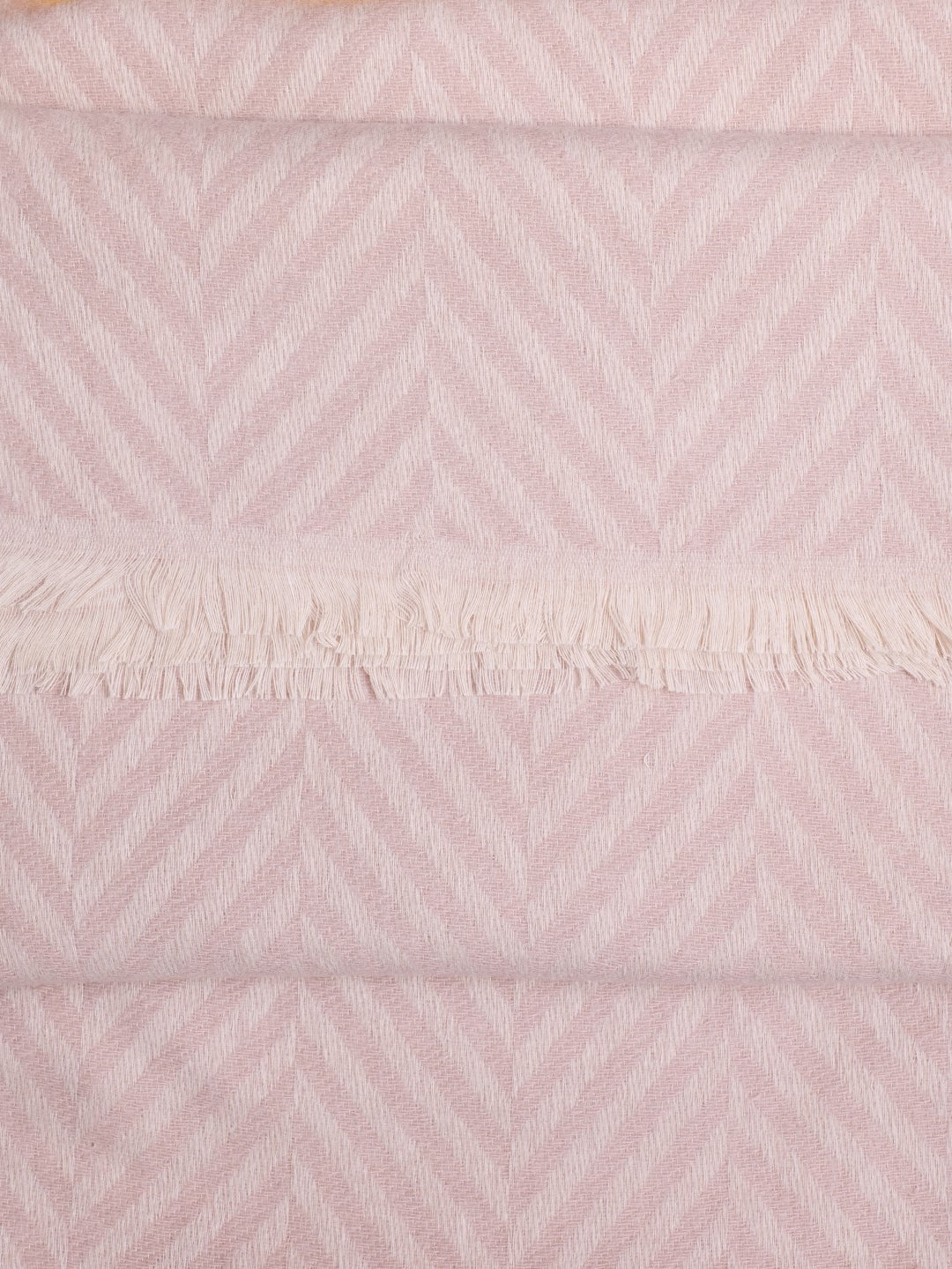 Chevron Woolen Stoles - Light Brown