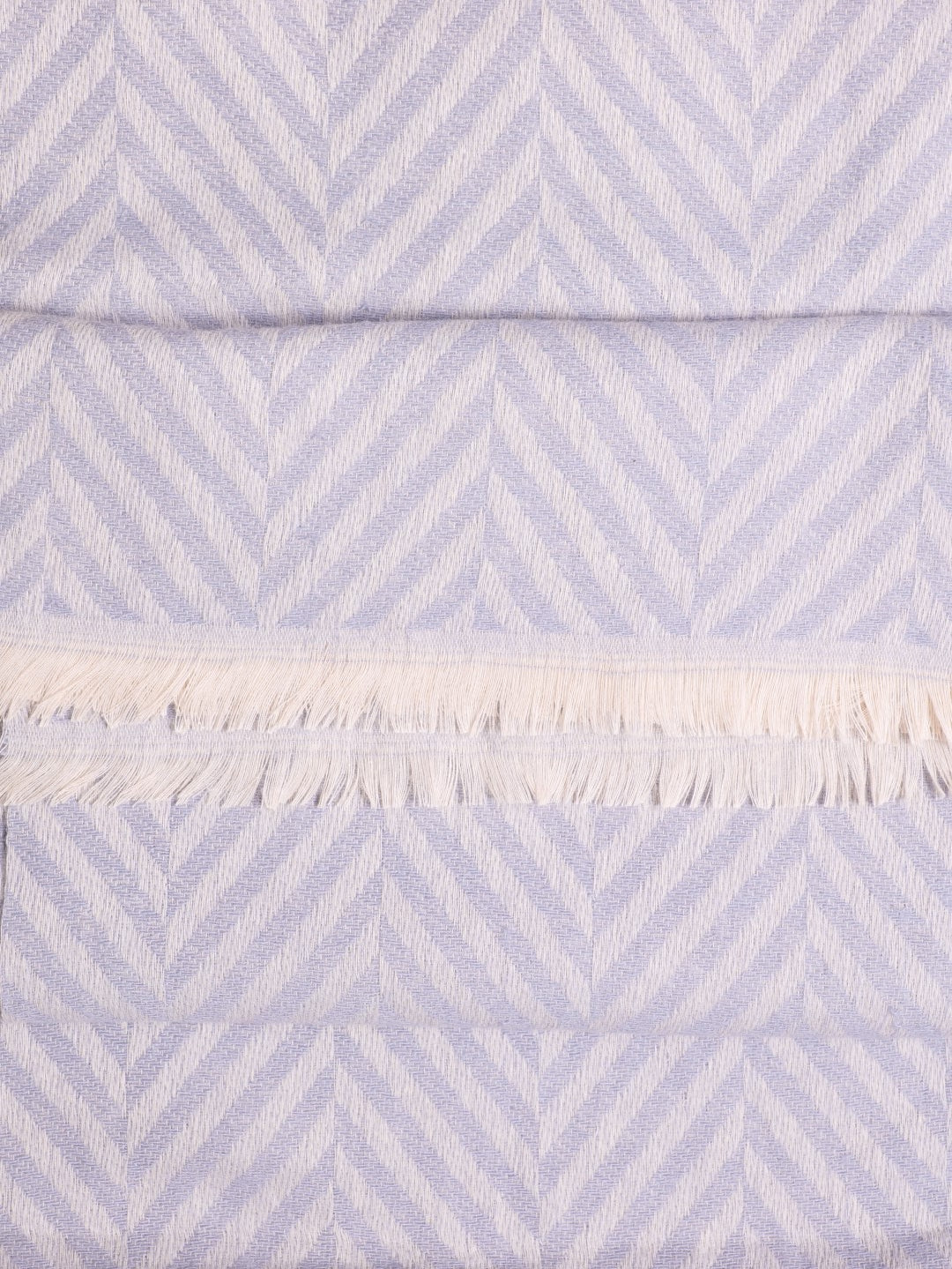Chevron Woolen Stoles - Charcoal