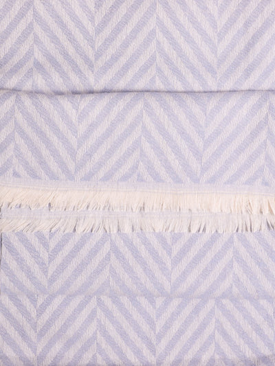 Chevron Woolen Stoles - Charcoal
