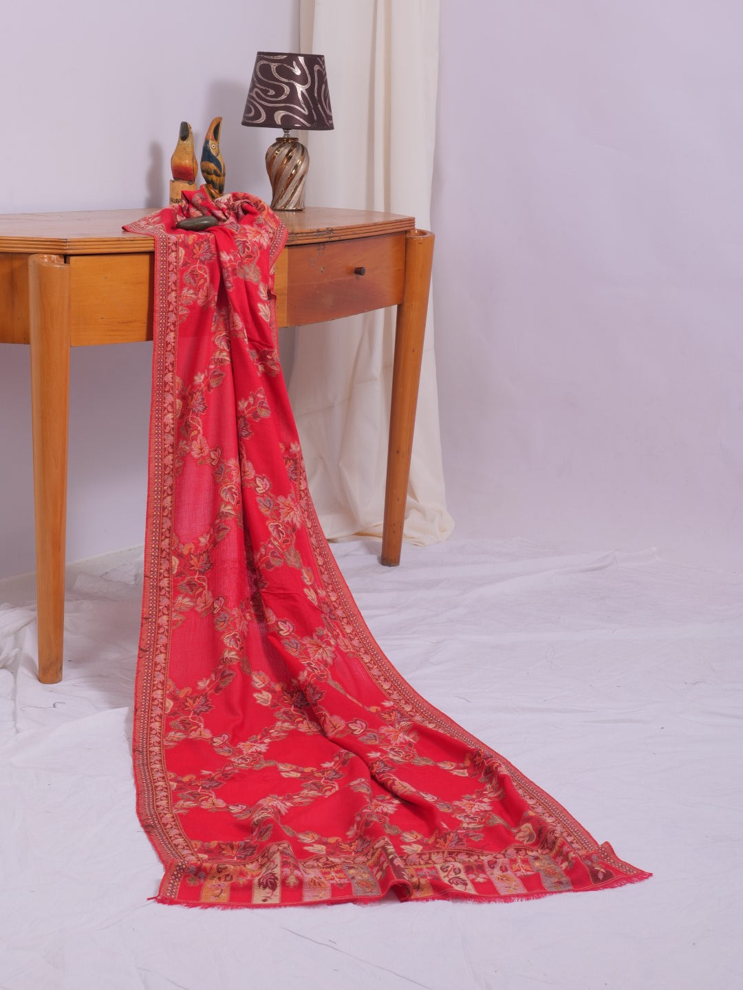 Pashmina Jacquard - Red