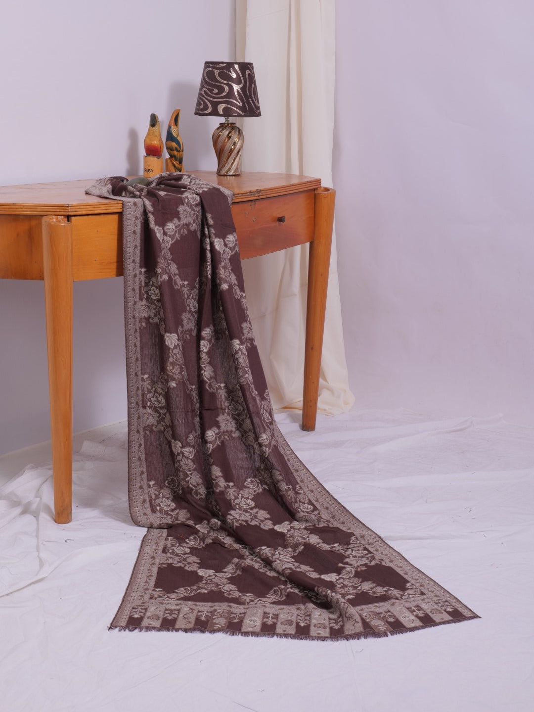 Pashmina Jacquard - Dark Brown